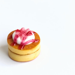 【選べる・パンケーキ・金具/無し可】  ホイップ&苺 バター&メープルシロップ（ チャーム ストラップ キーホルダー ） 9枚目の画像