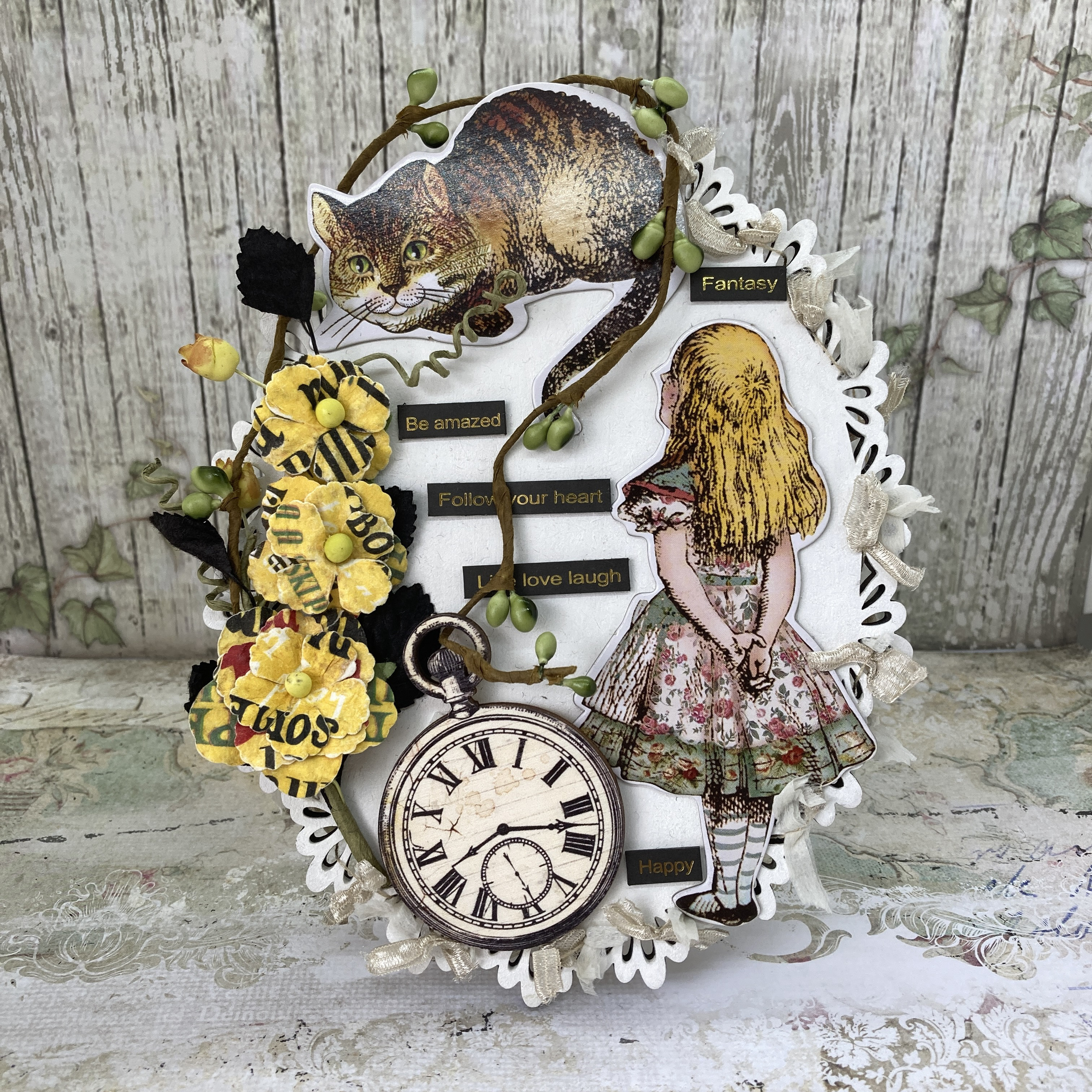 和紙　コラージュ　猫　作品 紙モノ コラージュ猫の通販 by a's shop｜ラクマ