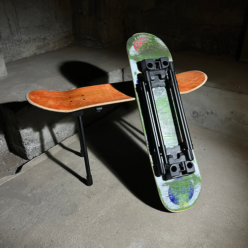 送料無料】【スケートボードチェアキット】 お手持ちのスケボーを