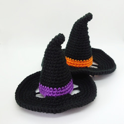《ハロウィン》犬の帽子☆魔女の帽子 2枚目の画像