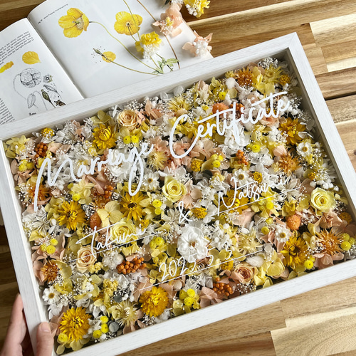 3色選べる｜キレイに仕上がるゲスト参加型結婚証明書100-200名