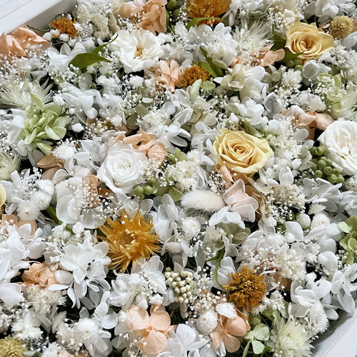 ちな様　　結婚証明書】大人気　ドライフラワー　ゲスト参加型　おしゃれ　紫陽花 3色選べる｜キレイに仕上がるゲスト参加型結婚証明書100-200名