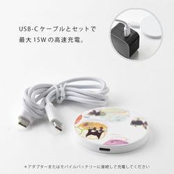 充電器 MagSafe iPhone14 iPhone13 iphone12 マグセーフ ワイヤレス 充電 qi 猫＊夏 7枚目の画像