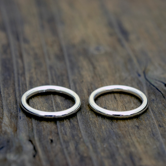 Round circle / 2.5mm Silver ring #12/ シルバーリング　12号　シンプル1 4枚目の画像