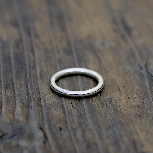 Round circle / 2.5mm Silver ring #12/ シルバーリング　12号　シンプル1 6枚目の画像