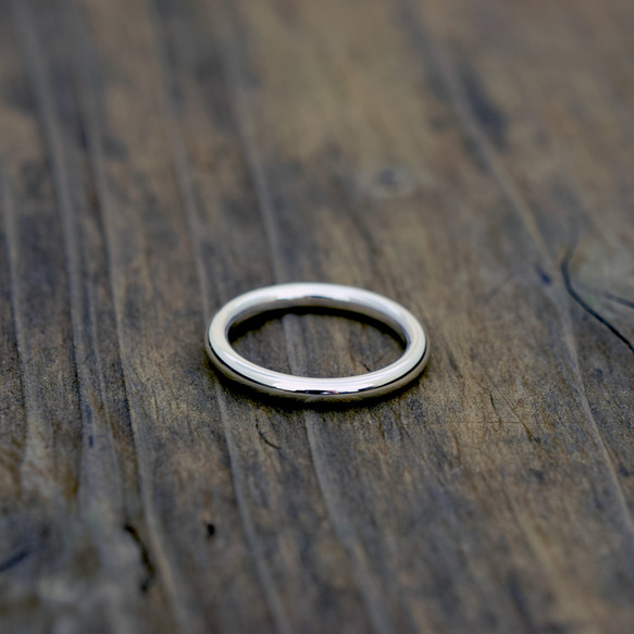 Round circle / 2.5mm Silver ring #12/ シルバーリング　12号　シンプル1 2枚目の画像