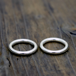 Round circle / 3mm Silver ring オーダー制作/ 受注製作シルバーリング　シンプル1 4枚目の画像