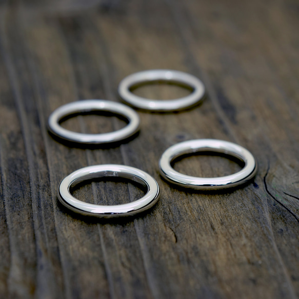Round circle / 3mm Silver ring オーダー制作/ 受注製作シルバーリング　シンプル1 6枚目の画像