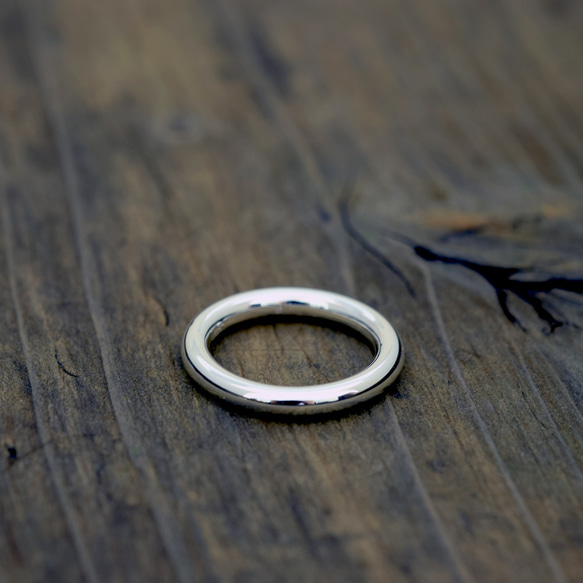 Round circle / 3mm Silver ring オーダー制作/ 受注製作シルバーリング　シンプル1 1枚目の画像