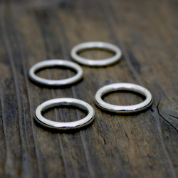 Round circle / 3mm Silver ring #10/ シルバーリング　10号　シンプル2 6枚目の画像