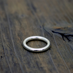 Round circle / 3mm Silver ring #10/ シルバーリング　10号　シンプル2 5枚目の画像