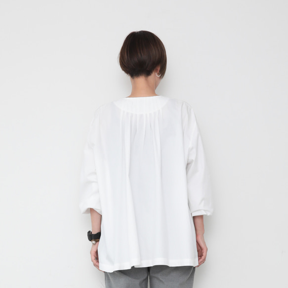 Moc blouse / white 2枚目の画像