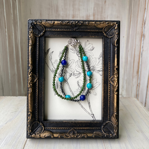 天然石　ハンドメイド　ブレスレット パール & クリスタル ハンドメイド ブレスレット 天然石 水晶