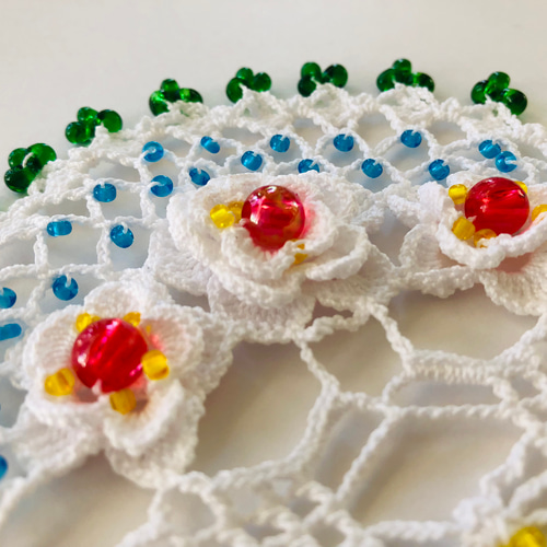 【新作】NOKOのカラフルレース編み お花畑ドイリー（36） 新作】NOKOのカラフルレース編み お花畑ドイリー（36） その他