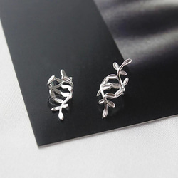 セット (SV925) Lovely Nibubu Ear cuff & Free Ring Set 〜 可憐な新芽 12枚目の画像