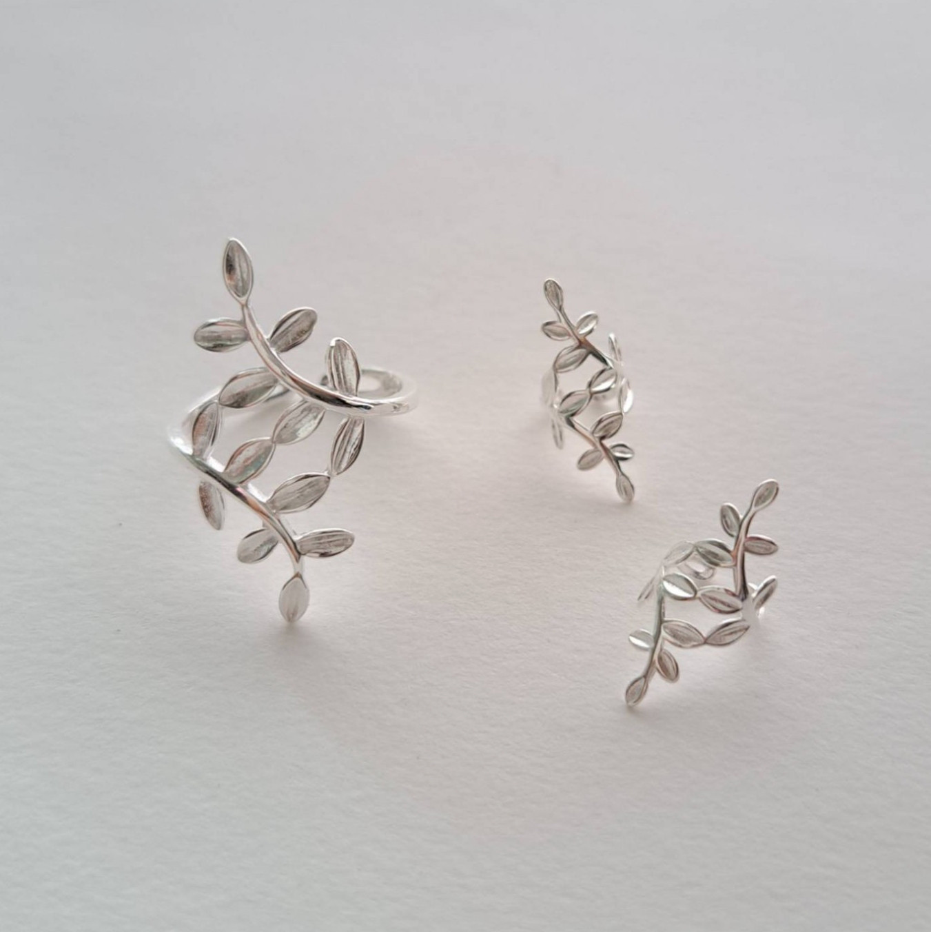セット (SV925) Lovely Nibubu Ear cuff & Free Ring Set