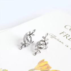 セット (SV925) Lovely Nibubu Ear cuff & Free Ring Set 〜 可憐な新芽 8枚目の画像