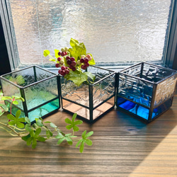 ステンドグラス底面ミラー花BOX ステンドグラス底面ミラー花BOX Amazon