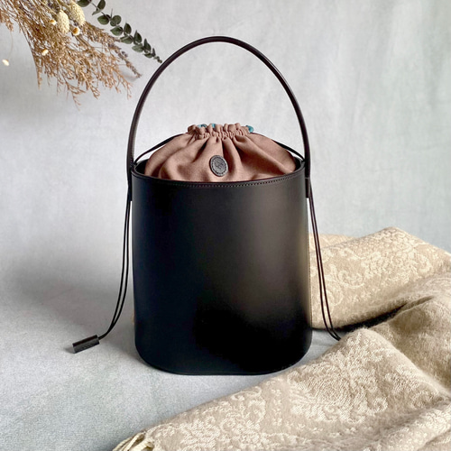 ★LIFE WORK★Corduroy Bucket Bag リバーシブル バケットバッグ Reversible Bucket リバーシブルバケット / Moss (Tech Sateen