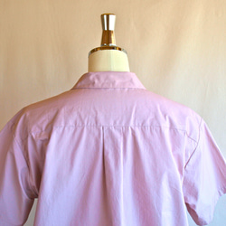開襟シャツ タイプライター ピンク 6枚目の画像