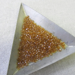 カットビーズ　アンバー 3枚目の画像