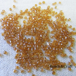 カットビーズ　アンバー 1枚目の画像