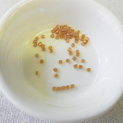 カットビーズ　アンバー 2枚目の画像