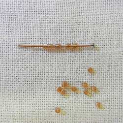 カットビーズ　アンバー 4枚目の画像