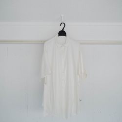 円環shirt　half sleeve　silk＆wool 11枚目の画像