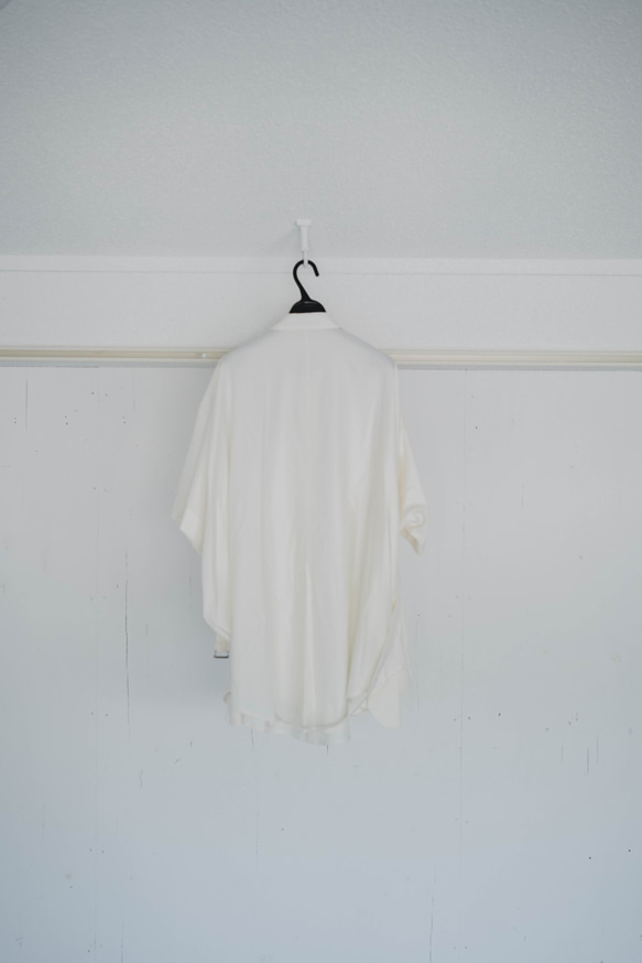 円環shirt　half sleeve　silk＆wool 12枚目の画像