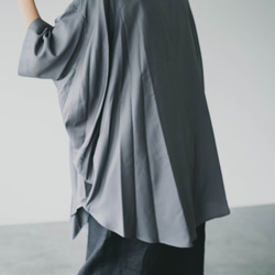 円環shirt　half sleeve　silk＆wool 4枚目の画像