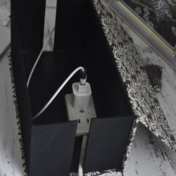ケーブルボックス　コードケース　配線カバー　充電ステーション　カルトナージュ　収納ボックス 6枚目の画像
