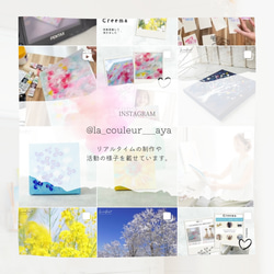 【原画】ブルーダリア　18cm角　送料無料 13枚目の画像