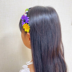 【ラプンツェル】お花いっぱいカチューシャ｜ヘアアクセサリー｜髪飾り 3枚目の画像