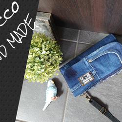 No.300【DENIM✖️お財布ショルダーバッグ❤️】デニムスマホ