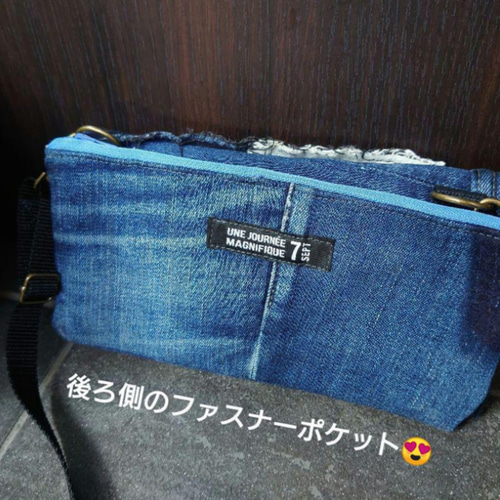 No.300【DENIM✖️お財布ショルダーバッグ❤️】デニムスマホ