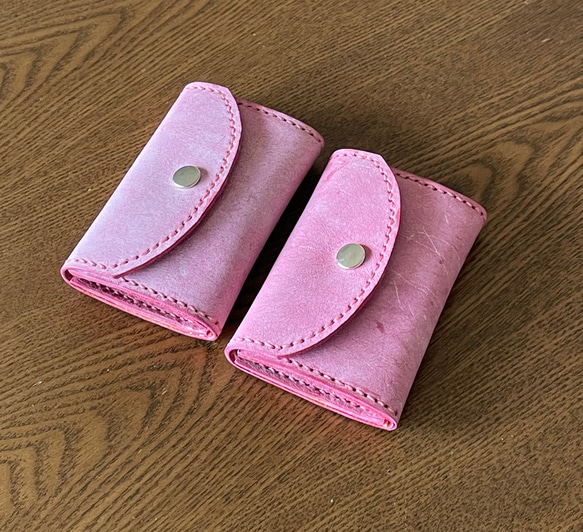 ちょいスリムなミニ財布 ✨アラスカ(ピンク) 7枚目の画像