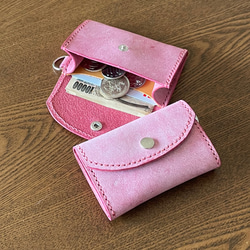 ちょいスリムなミニ財布 ✨アラスカ(ピンク) 1枚目の画像