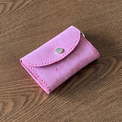 ちょいスリムなミニ財布 ✨アラスカ(ピンク) 5枚目の画像