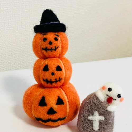 羊毛フェルト ハロウィン飾り 楽天市場】【ハロウィン羊毛フェルトオーナメント】【3段