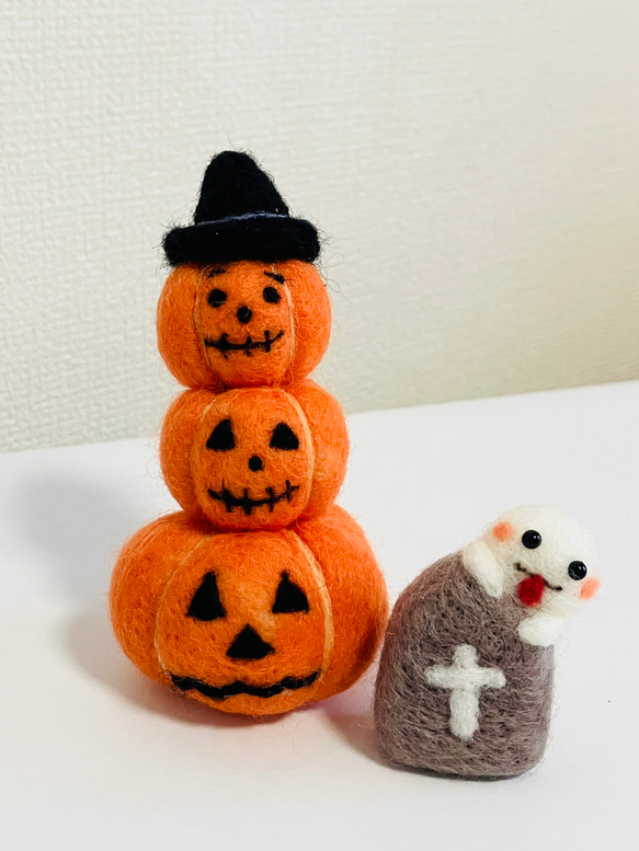 百均羊毛フェルトで♡ハロウィンおばけ | ミーラのつぶやき☆