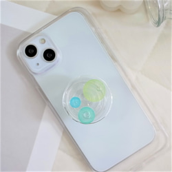 087 ♥︎送料無料♥︎ 全機種対応 水色 キラキラ スマホケース