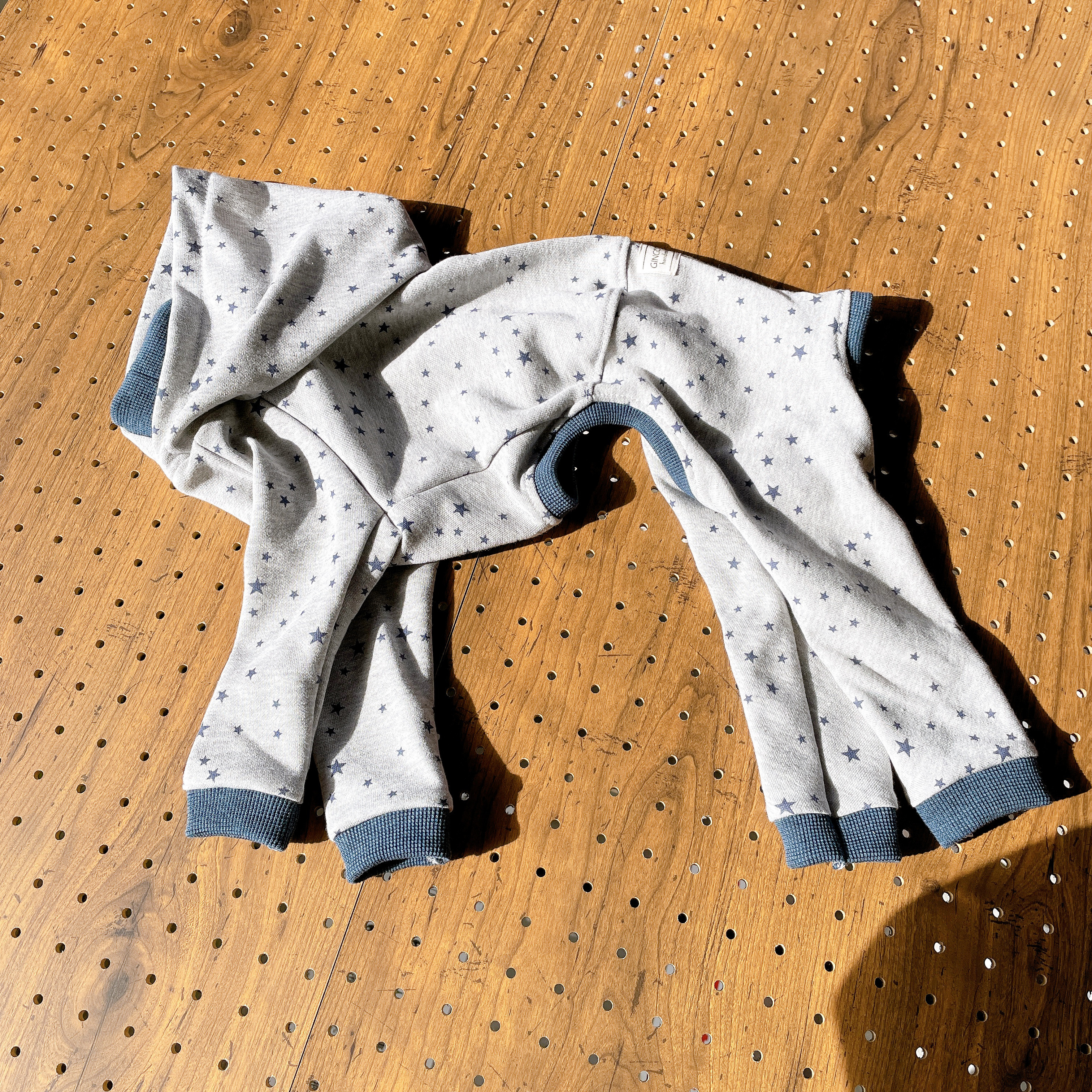【DOGwear】houndサイズ：星空ロンパース（グレー）