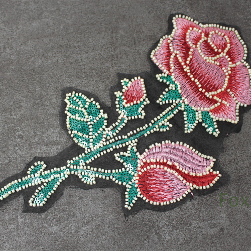 アンティーク 初聖体式オモニエール 白薔薇シルクオーガンジー花びら