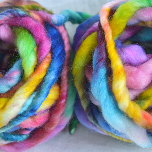 手染め糸 ウールビッグスラブ magic colorful nijiyarn 毛糸 nijiyarn