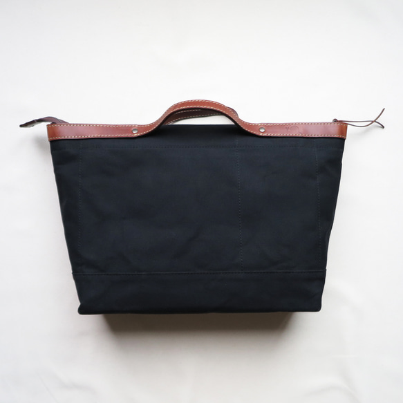 Paraffin canvas  totebag 「advantage」BLACK 4枚目の画像