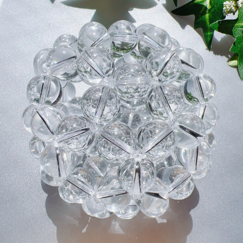 宇宙龍 フラーレン天然水晶AAA12mm球/御守り/浄化 サンキャッチャー 穂