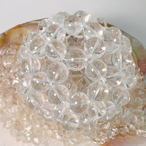 宇宙龍 フラーレン天然水晶AAA12mm球/御守り/浄化 サンキャッチャー 穂