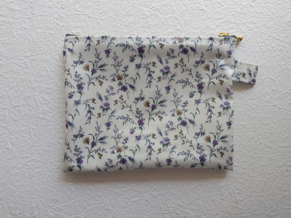 S-3 Liberty Lami 透明小袋 Emma Victoria 女式流行紫色花朵禮物 第3張的照片