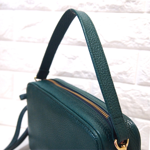 ☆日本製☆牛革☆スクエア・フォルム☆2WAY☆ショルダーバッグ☆お  